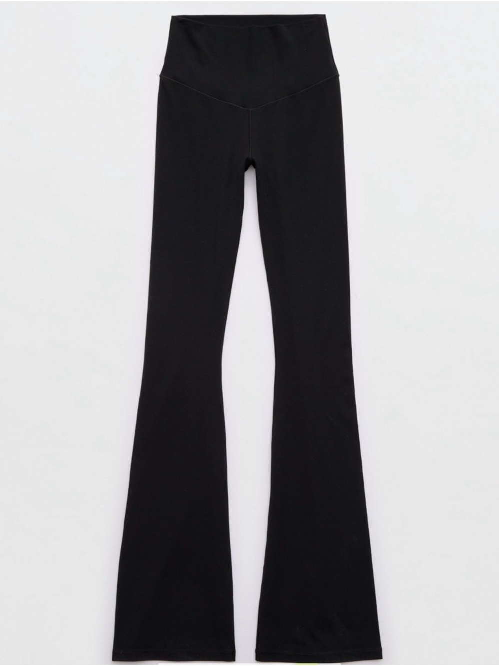 Black High-Waist Flare Yoga Pants - offline